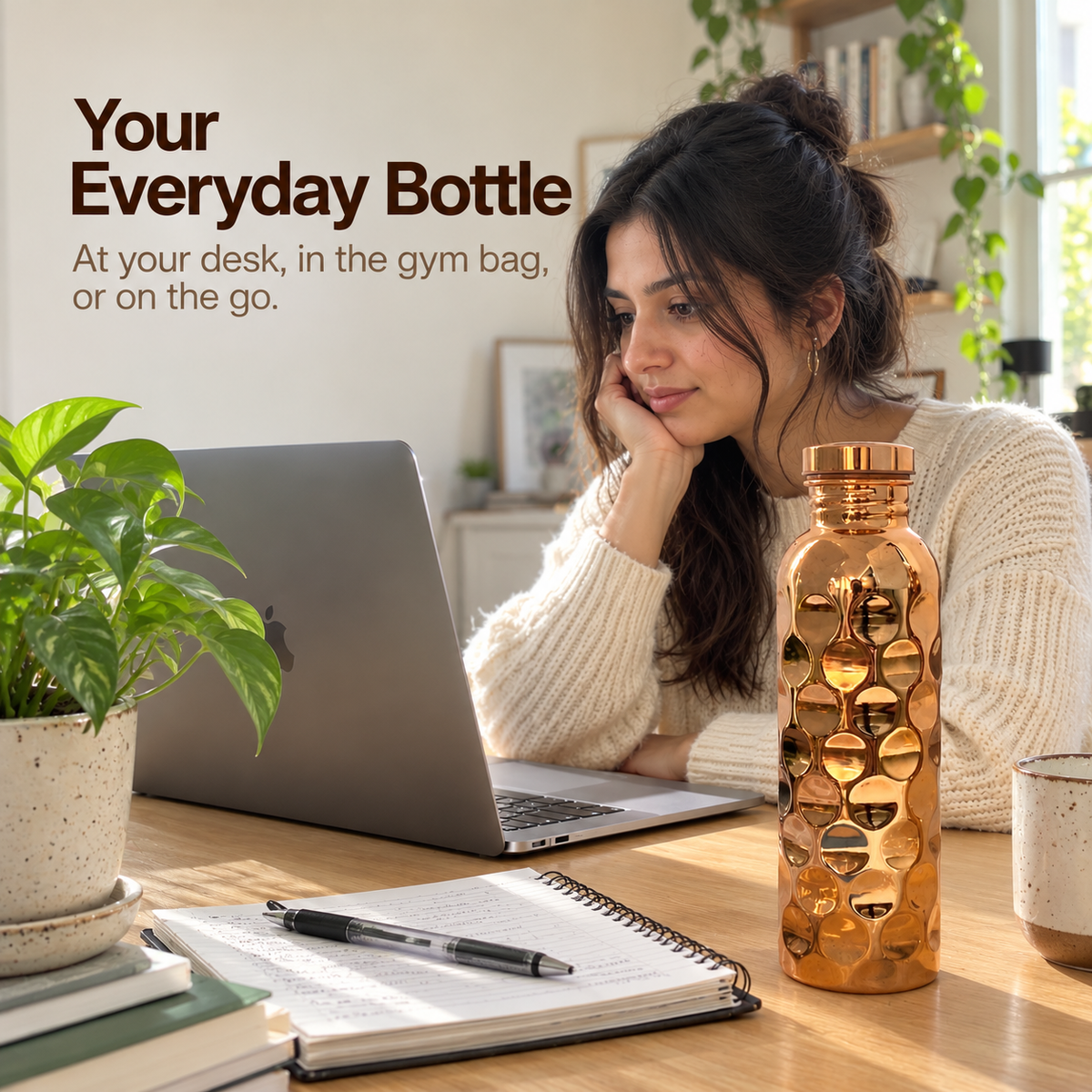Kuprel Pure Copper Water Bottle