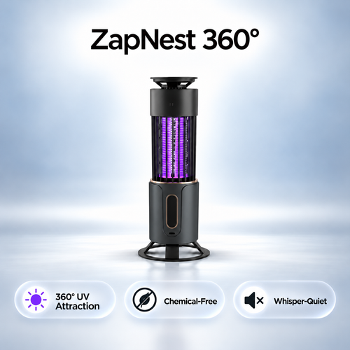 ZapNest 360° Mosquito-Zapper | Chemical Free UV-Repellent
